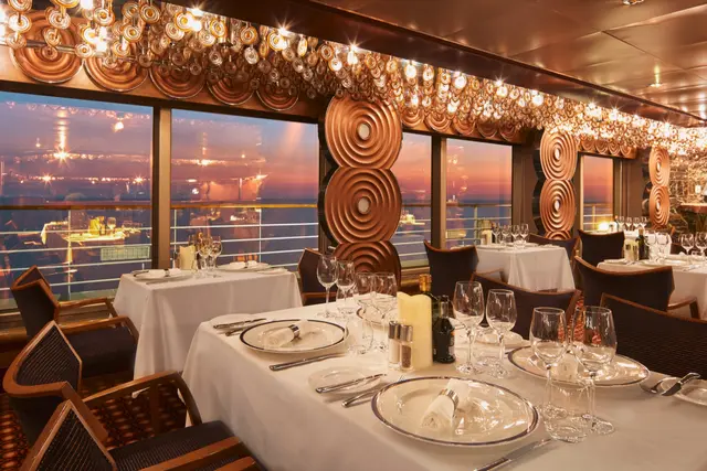 At sea