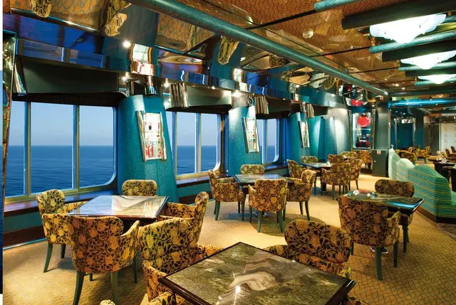 At sea