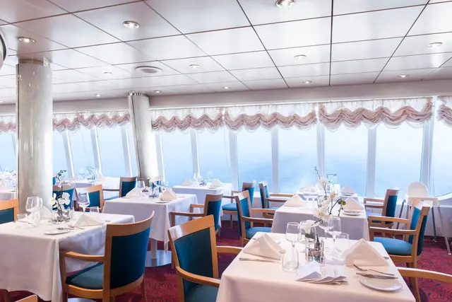 At sea