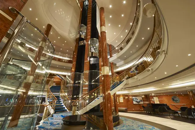 At sea