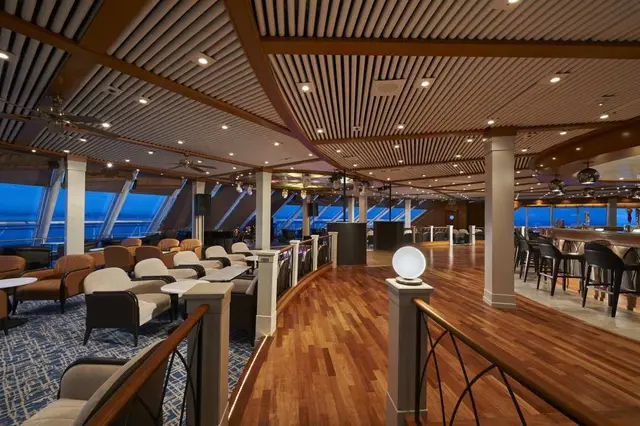 At sea