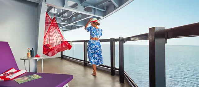 At sea